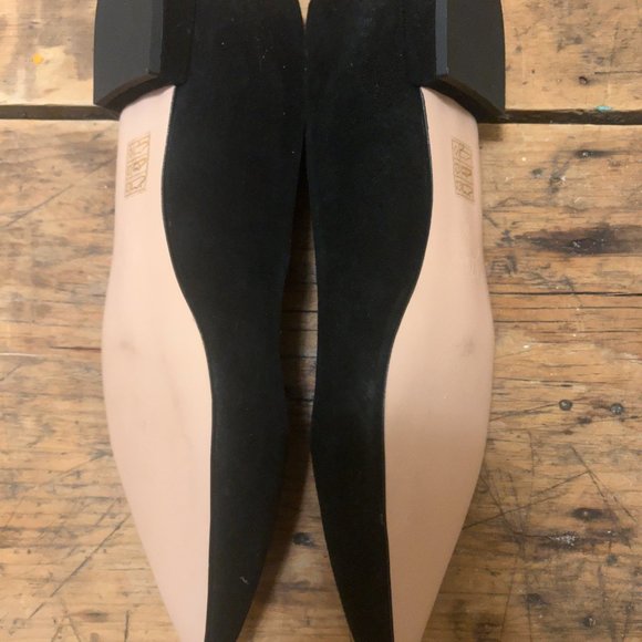 J. Crew Pointed Toe Suede Black Flats - Picture 4 of 4